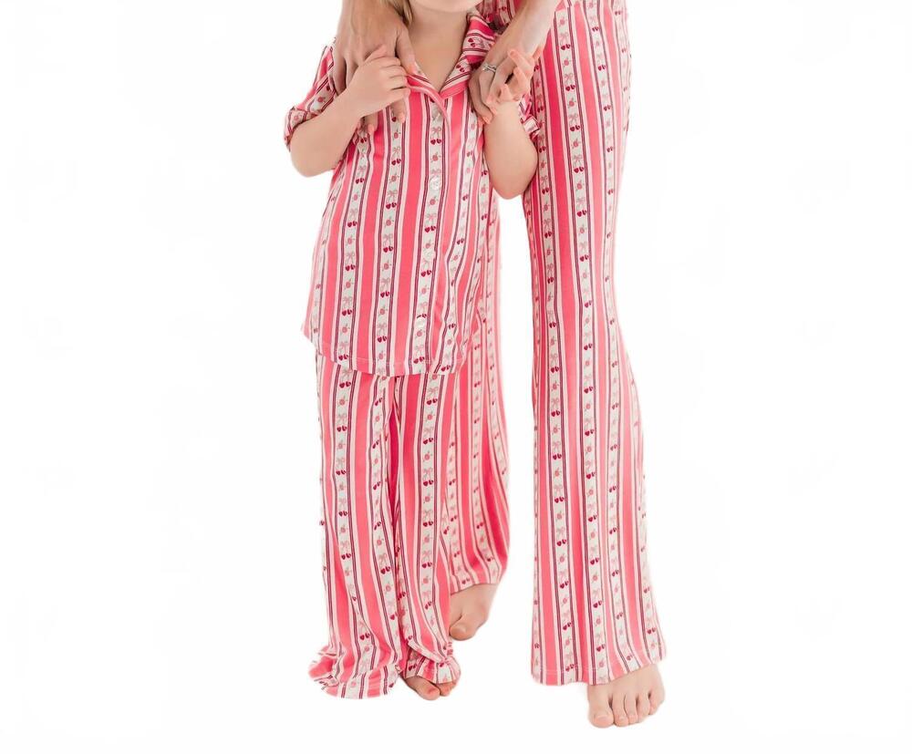 NEW IN MY JAMMERS women's love you cherry much set in red